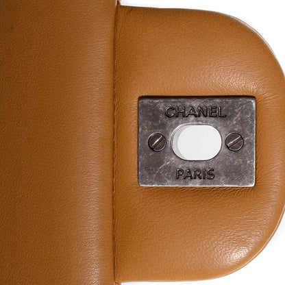 Chanel Lambskin Medium Double Flap Dark Beige 6 of 10