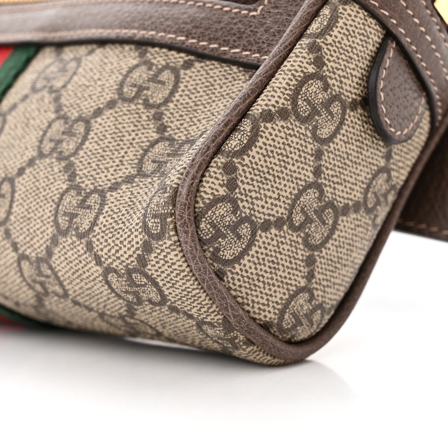 Gucci GG Supreme Monogram Web Small Ophidia Belt Bag 75 30 Dark Brown 10 of 10