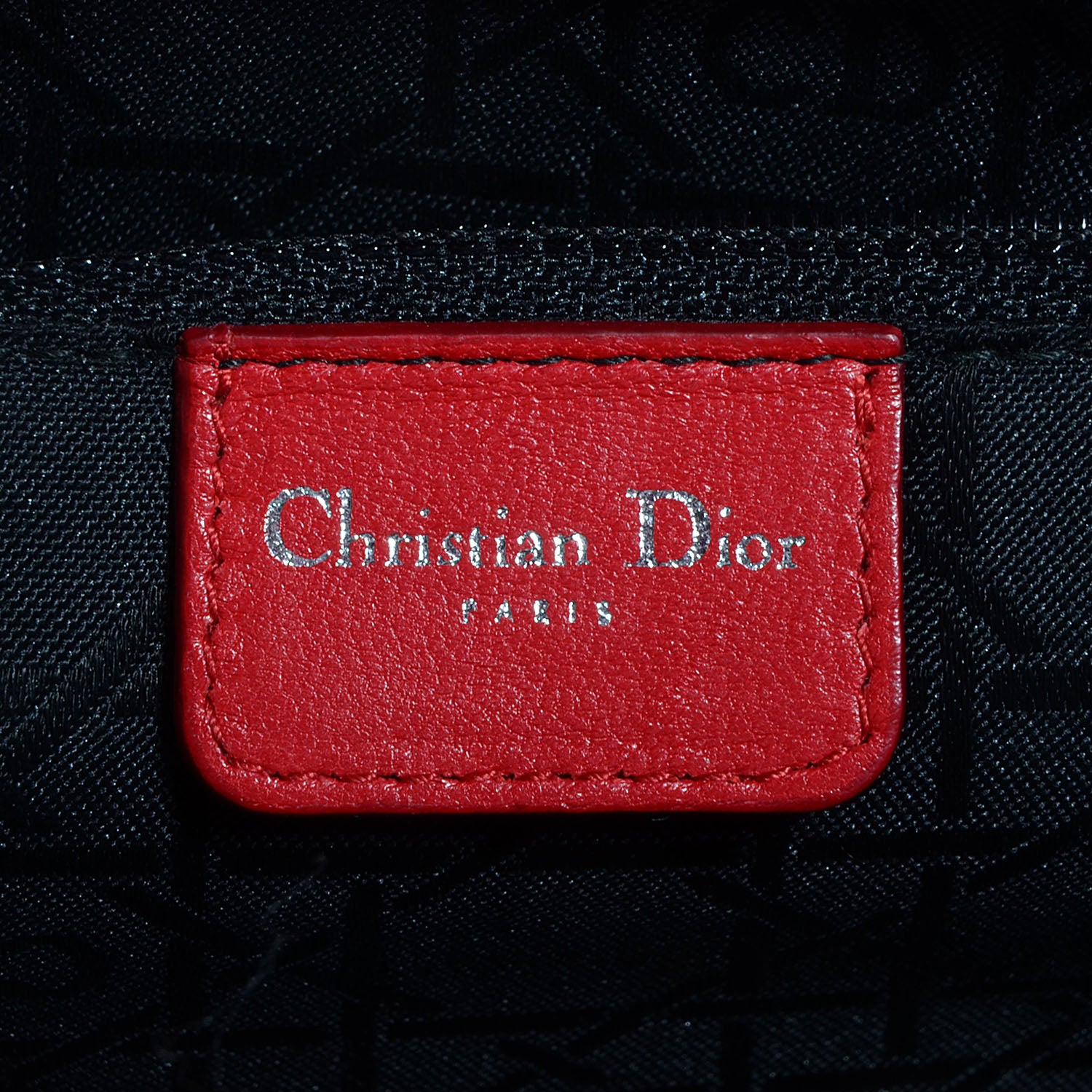 Christian Dior Lambskin Cannage Studded East West Lady Dior Red 6 of 7