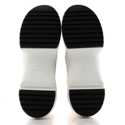 Louis Vuitton Glitter Stretch Textile Monogram LV Archlight Sneaker Boots 38 Gold Black 5 of 12