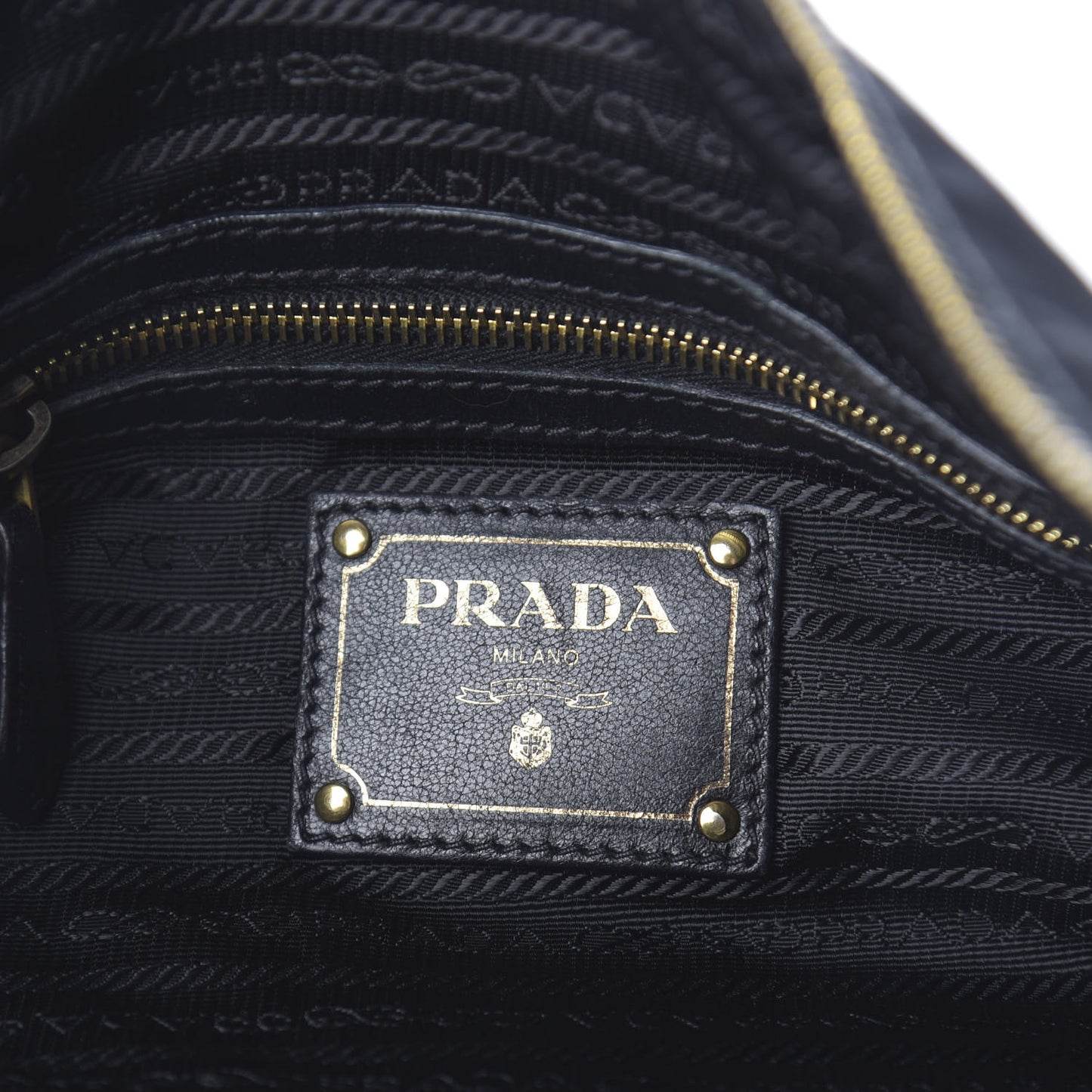 Tessuto Nylon Nappa Shoulder Bag Black