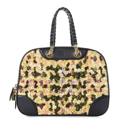 Louis Vuitton Tweed Calfskin Bowling Vanity Black Multicolor 1 of 11