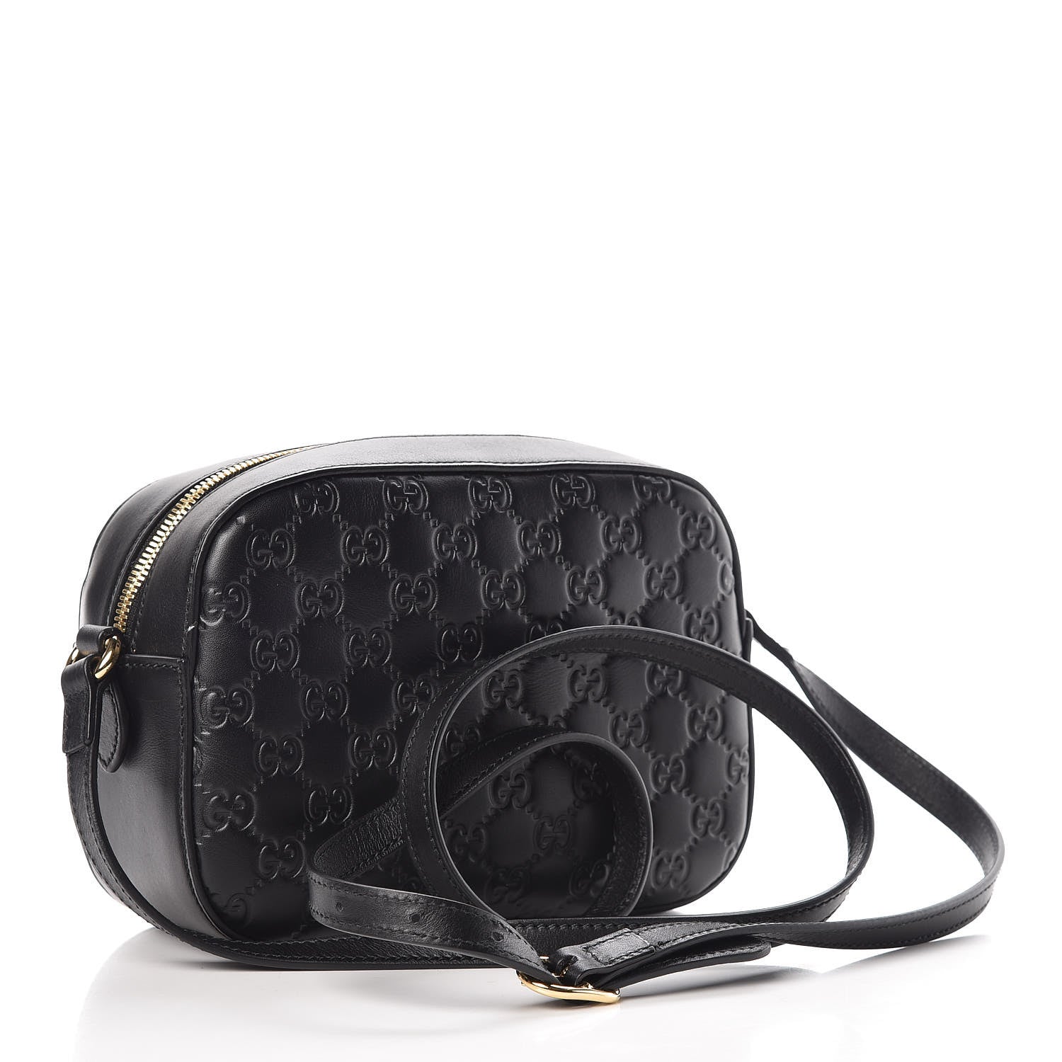 Gucci Guccissima Signature Small Camera Bag Black 3 of 8