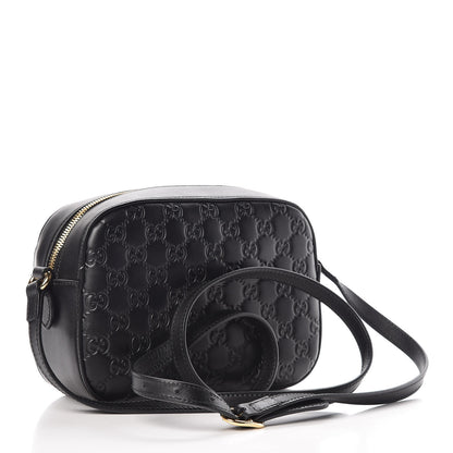 Gucci Guccissima Signature Small Camera Bag Black 3 of 8