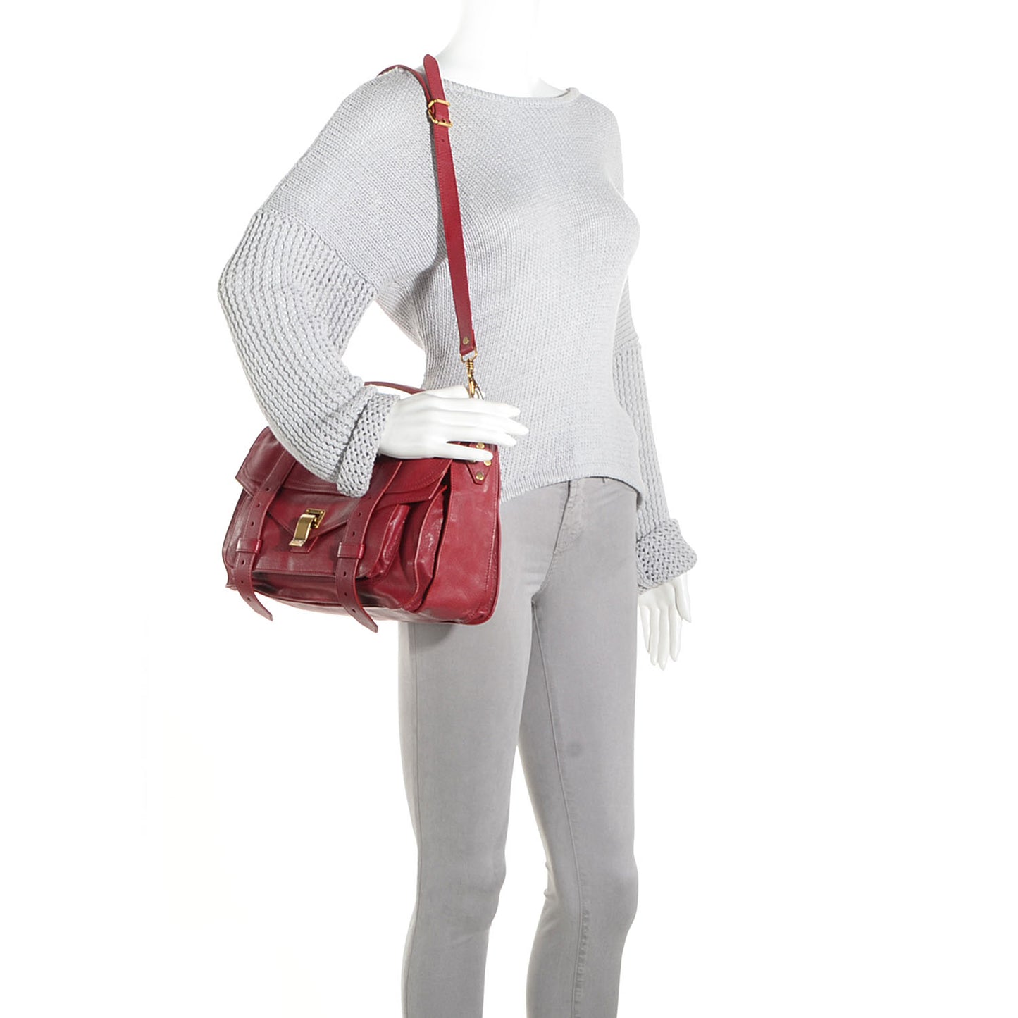 Lambskin PS1 Medium Satchel Chianti