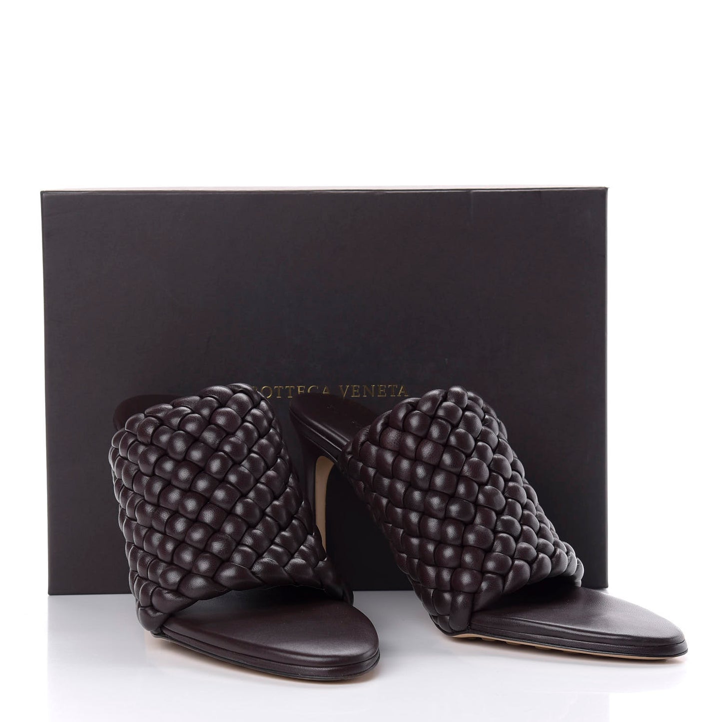 Nappa Padded Intreccio The Curve Sandals 40.5 Fondant