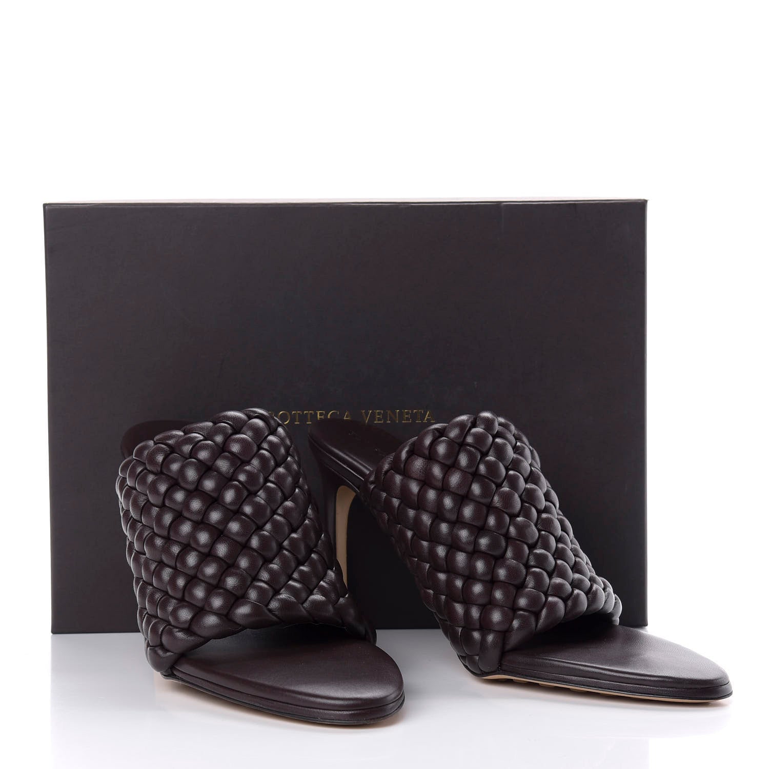 Bottega Veneta Nappa Padded Intreccio The Curve Sandals 40.5 Fondant 9 of 9