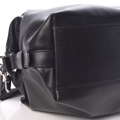 Givenchy Waxed Calfskin Medium Nightingale Logo Strap Black 9 of 11