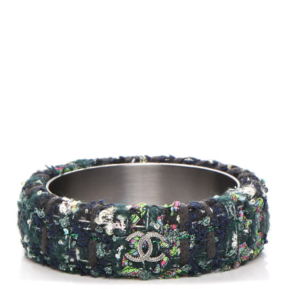Chanel Tweed CC Cuff M Black 1 of 5