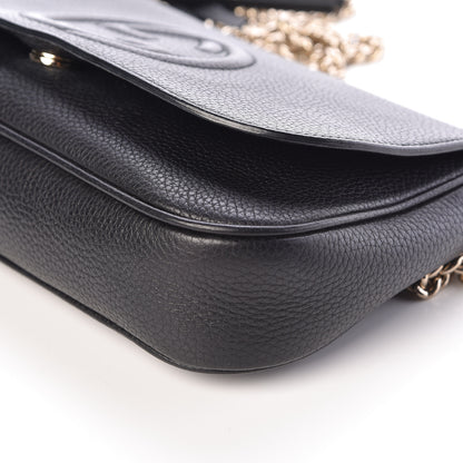 Gucci Pebbled Calfskin Medium Soho Flap Crossbody Black 9 of 9
