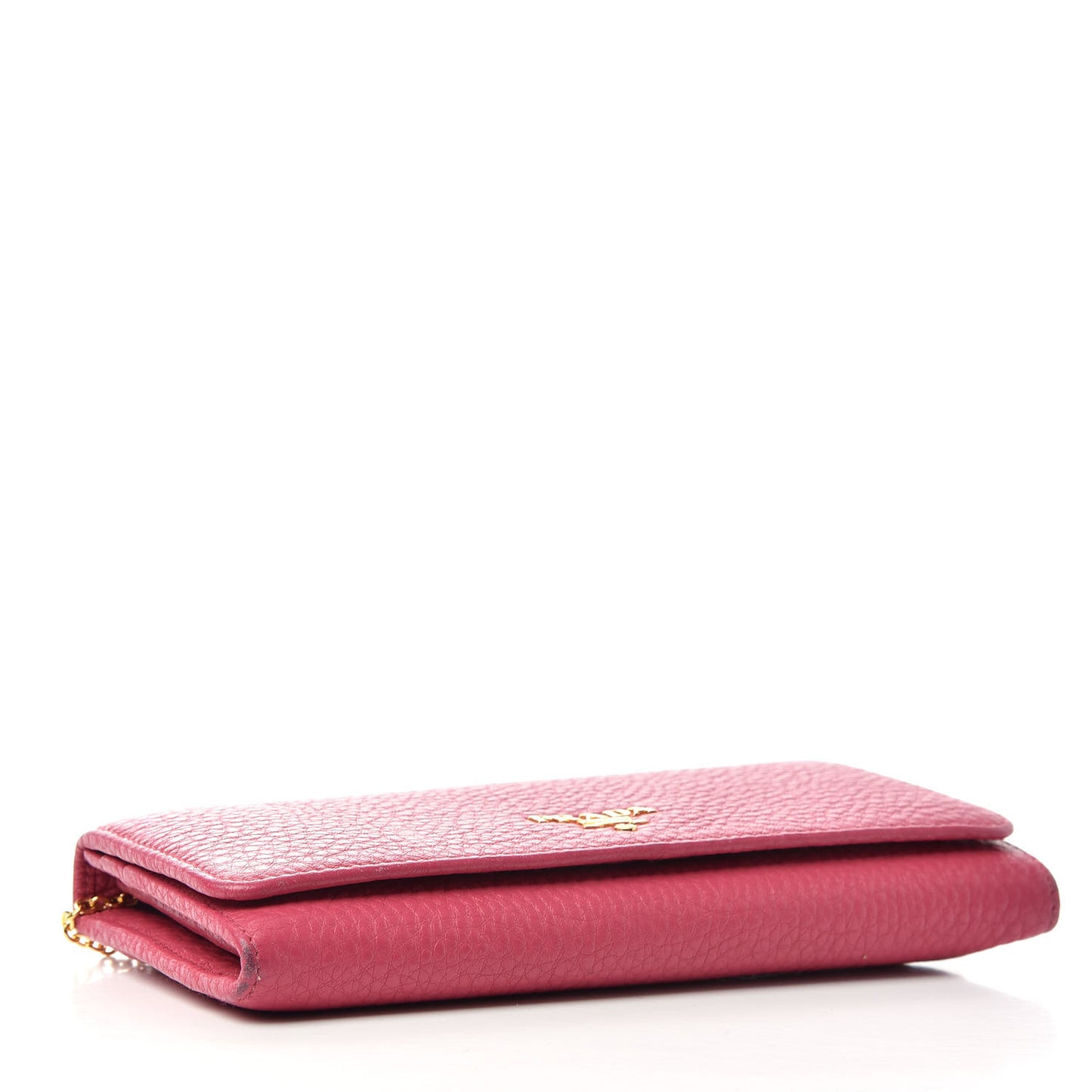 Vitello Grain Continental Flap Travel Wallet Peonia