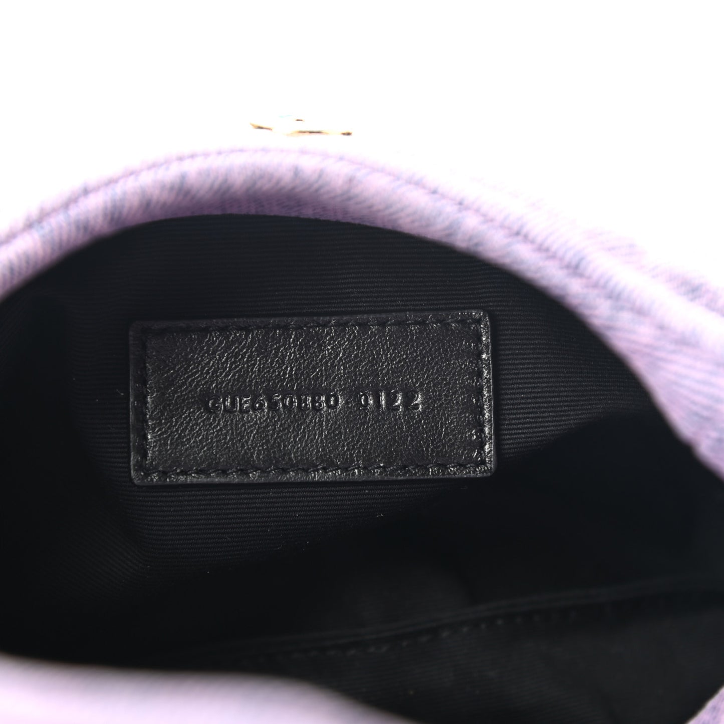 Denim Quilted Loulou Puffer Monogram Pouch Clutch Bleached Lilac