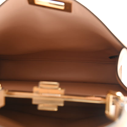 Fendi Vitello Seta Shiny Nappa Medium Peekaboo I SEE U Satchel Miele Scuro Light Rose 5 of 10
