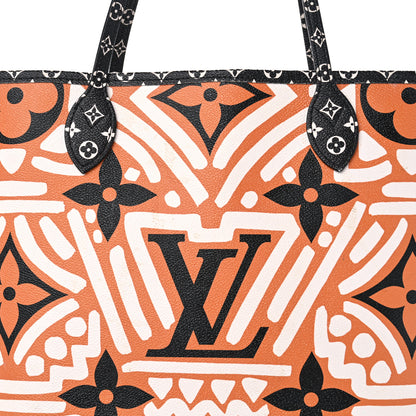 Louis Vuitton Monogram Giant Crafty Neverfull MM Creme Caramel 8 of 15