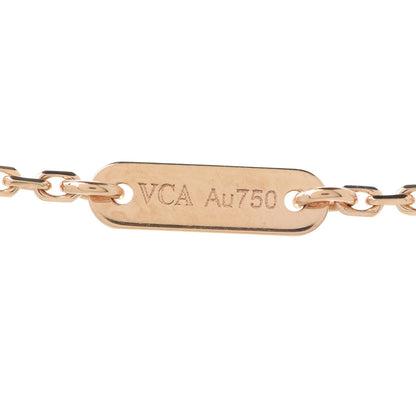 Van Cleef & Arpels 18K Yellow Gold Mother of Pearl Sweet Alhambra Butterfly Pendant Necklace 5 of 8