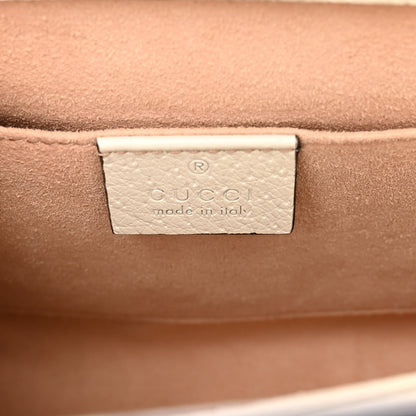 Gucci GG Supreme Monogram Flora Web Small Ophidia Chain Shoulder Bag White 6 of 10