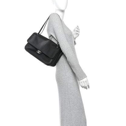 Chanel Grained Calfskin Small Souplissimo Maxi Flap Black 2 of 10