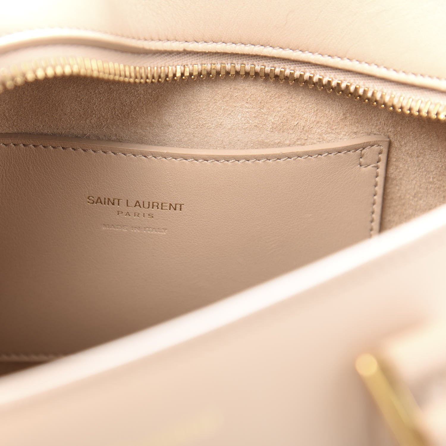 Saint Laurent Calfskin Monogram Baby Light Brown 6 of 14