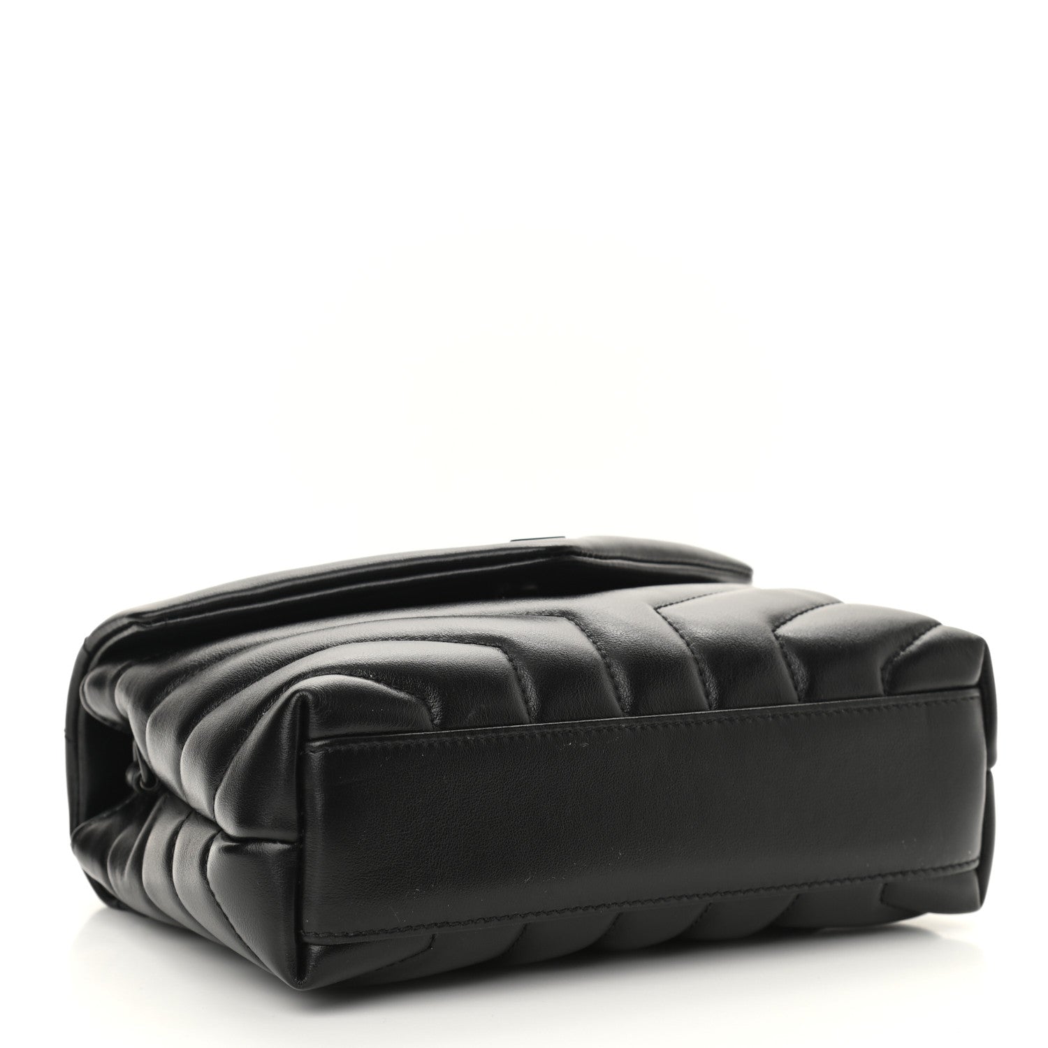 Saint Laurent Calfskin Y Quilted Monogram Toy Loulou Crossbody Bag Black 2 of 9