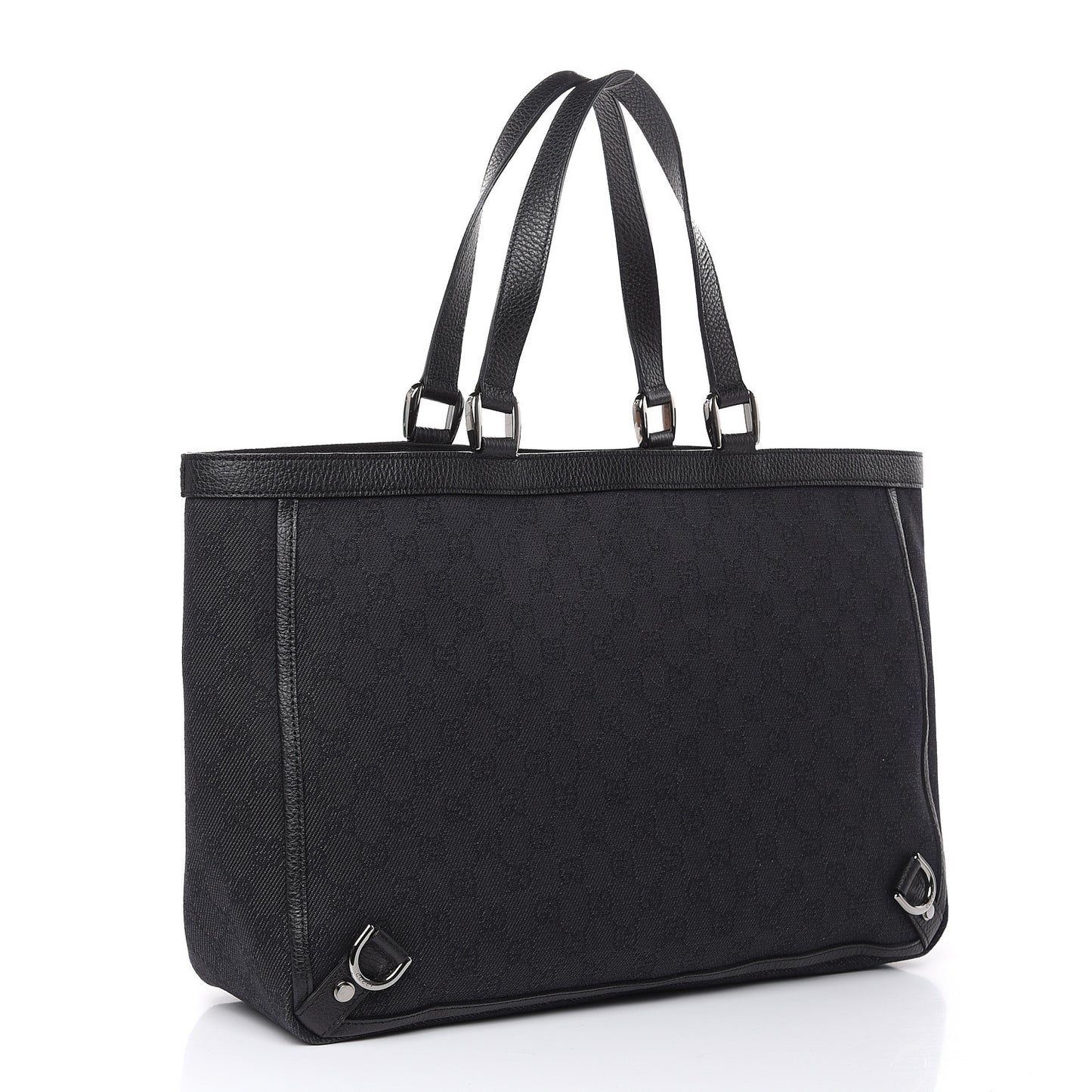 Monogram Large Abbey Tote Black