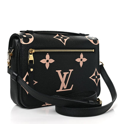 Louis Vuitton Empreinte Monogram Giant Pochette Metis Black Beige 3 of 9