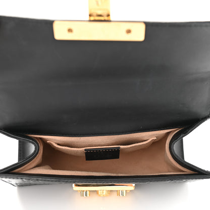 Gucci Guccissima Small Padlock Shoulder Bag Black 5 of 11