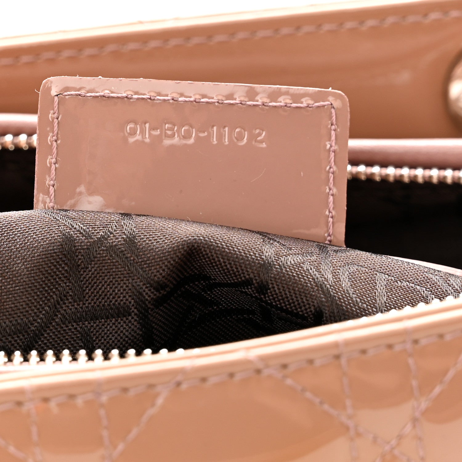 Christian Dior Patent Cannage Large Lady Dior Dark Beige 7 of 10
