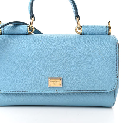 Dolce & Gabbana Dauphine Mini Miss Sicily Satchel Blue 9 of 12