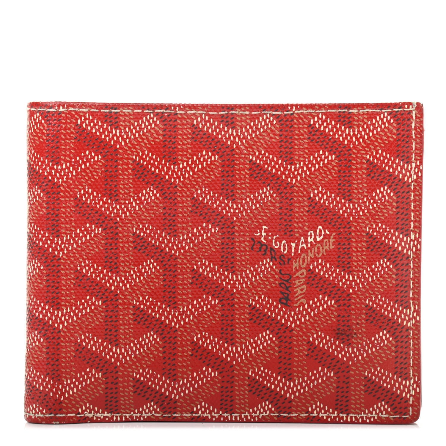 Goyard Goyardine Saint Florentin Bi-Fold Wallet Red 1 of 11