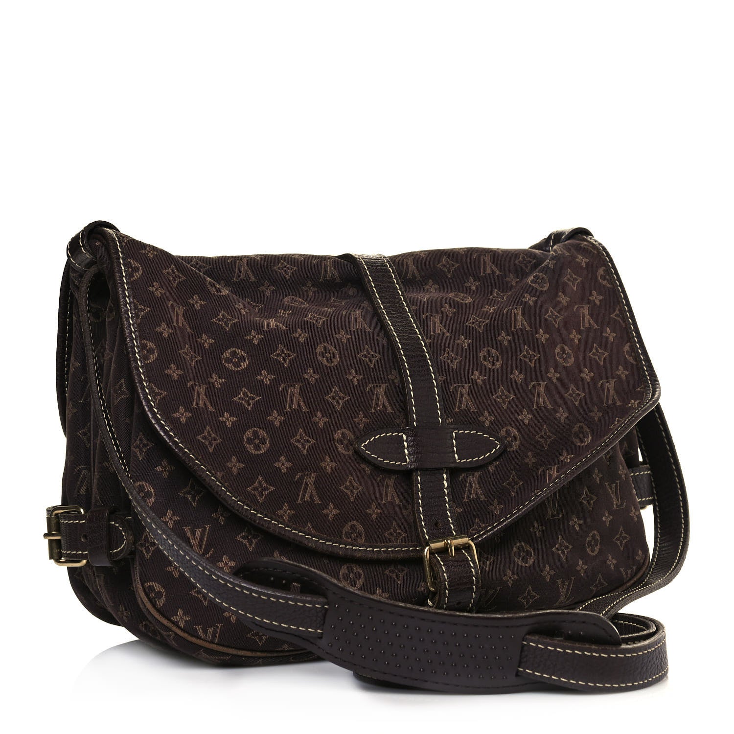 Louis Vuitton Monogram Mini Lin Saumur Ebene 3 of 14