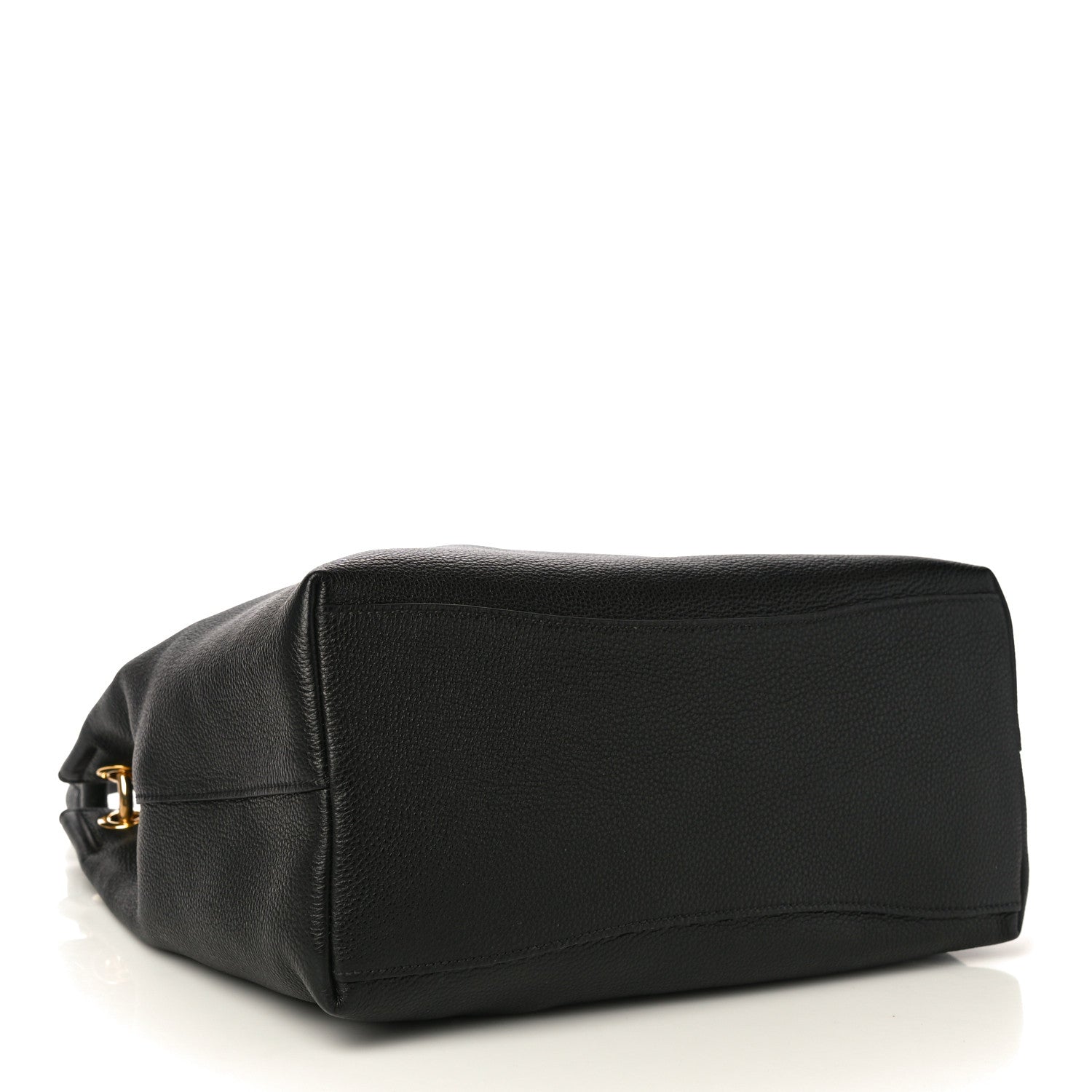 Prada Vitello Phenix Embossed Logo Hobo Black 4 of 9