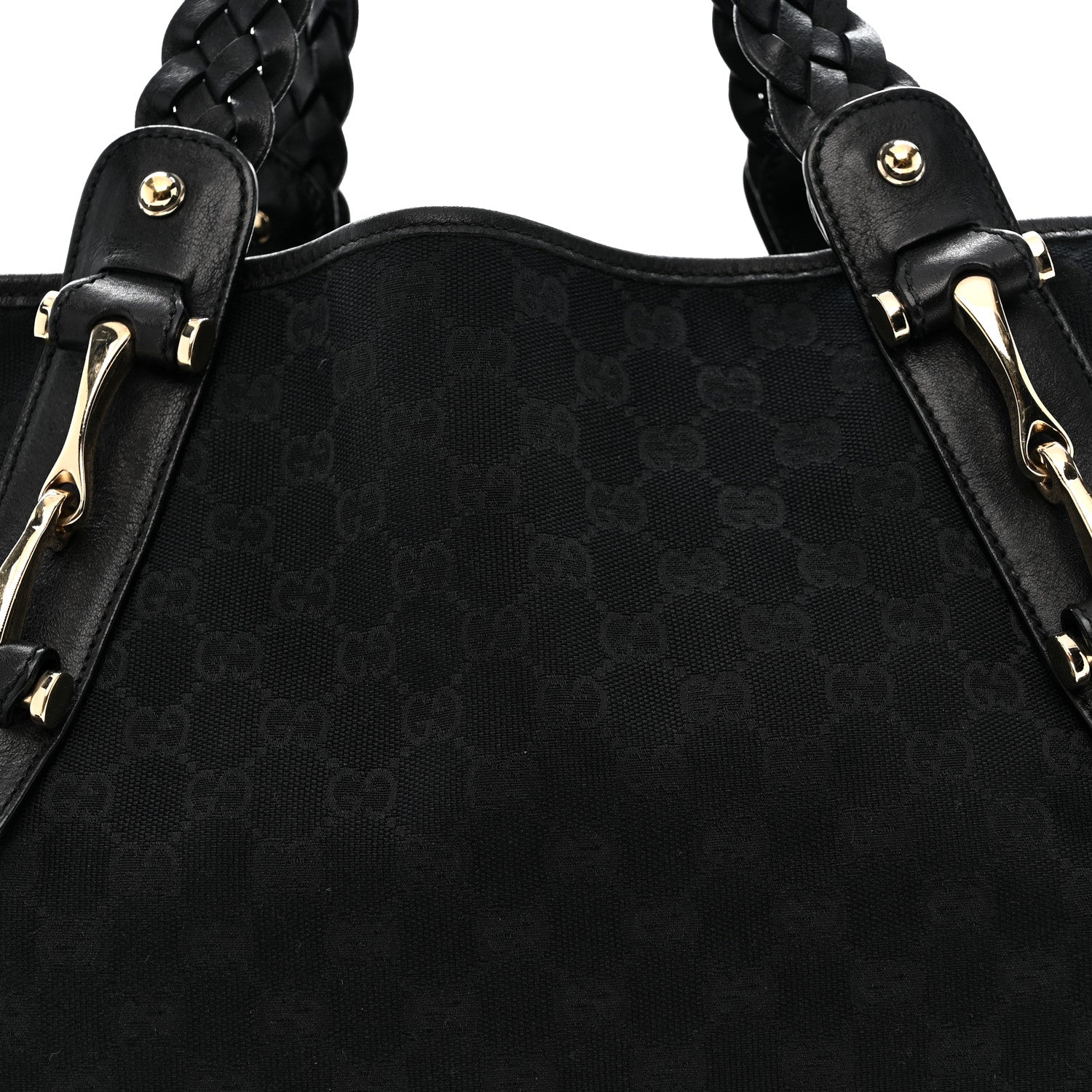Gucci Monogram Medium Pelham Shoulder Bag Black 8 of 14