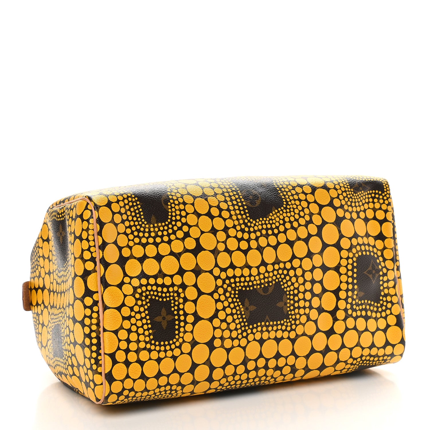 Louis Vuitton Monogram Kusama Town Speedy 30 Yellow 3 of 8