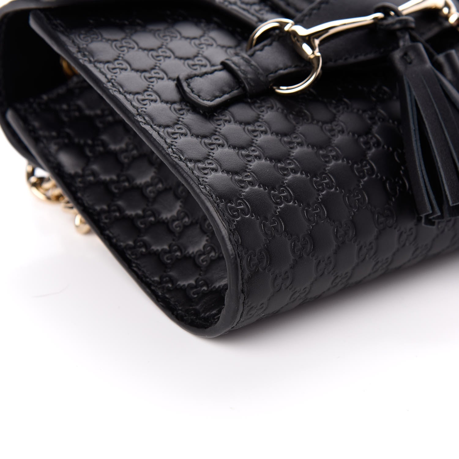 Gucci Microguccissima Mini Emily Shoulder Bag Black 8 of 9