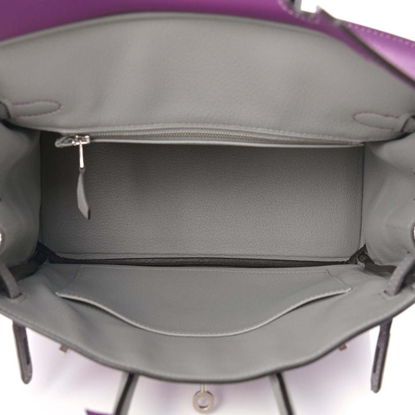 Togo Horseshoe Birkin 25 Anemone Gris Mouette