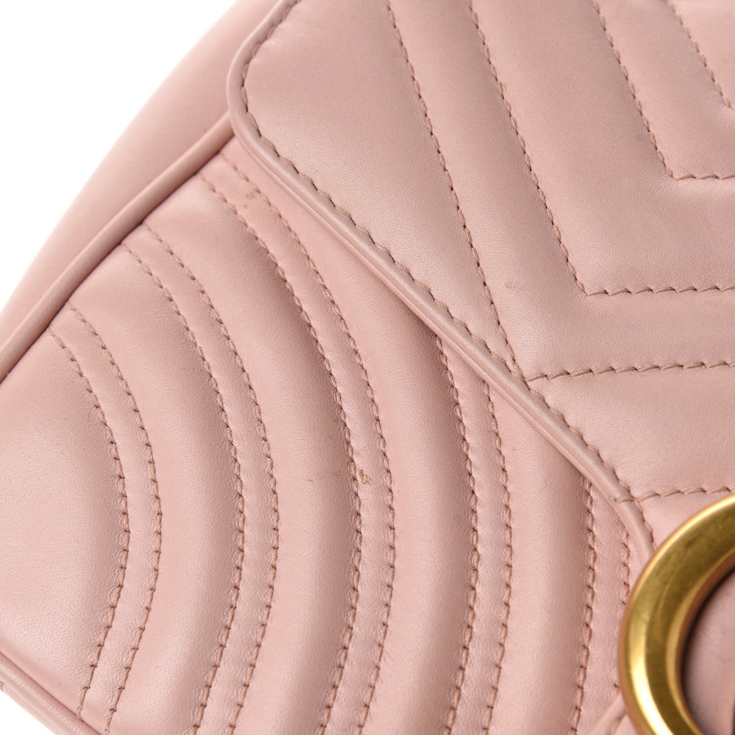 Calfskin Matelasse Small GG Marmont Shoulder Bag Perfect Pink