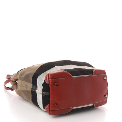 Burberry Canvas Mega Check Medium Maidstone Cadmium Red 4 of 12