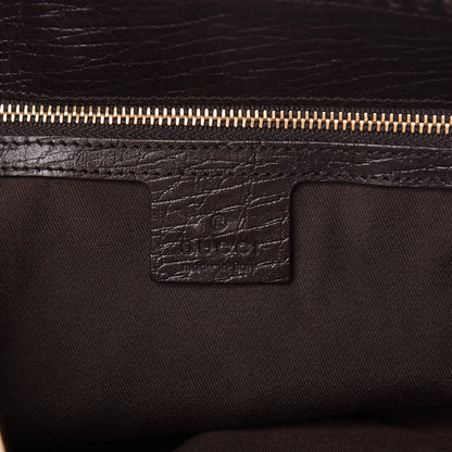 Gucci Monogram Large Horsebit Chain Hobo Dark Brown 6 of 10