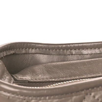 Chanel Aged Calfskin Quilted Medium Gabrielle Hobo Grey 12 of 13
