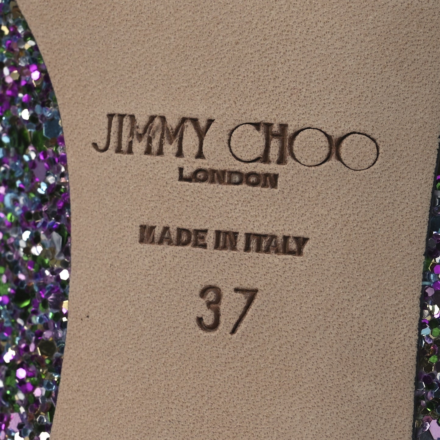 Coarse Glitter Fabric Romy 60 Pumps 37 Confetti