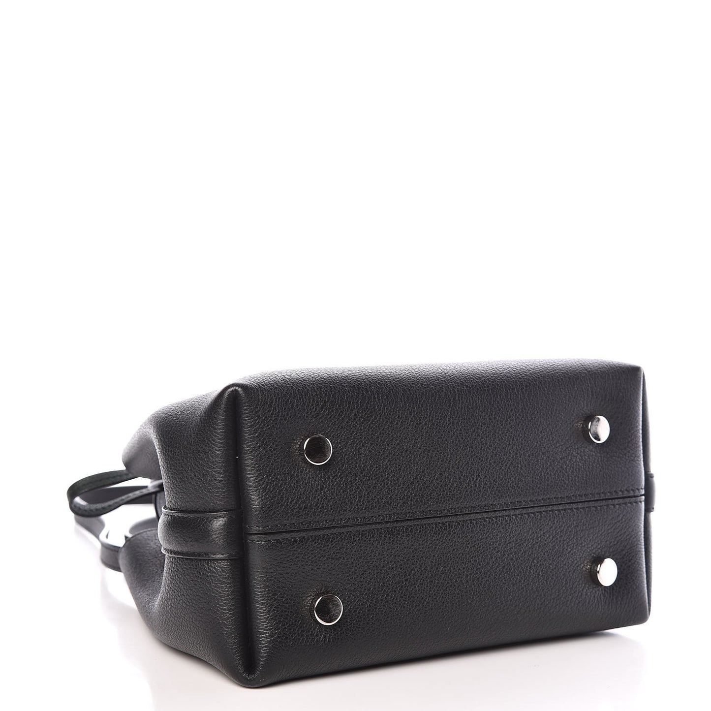 Grained Calfskin Small Blossom Tote Black