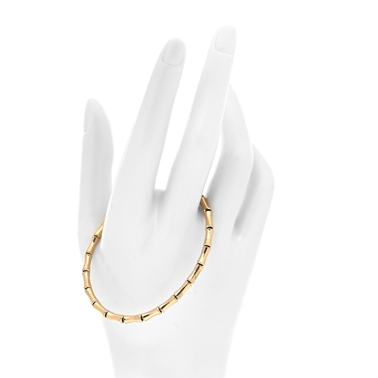 18K Yellow Gold Small Bamboo Spring Bracelet