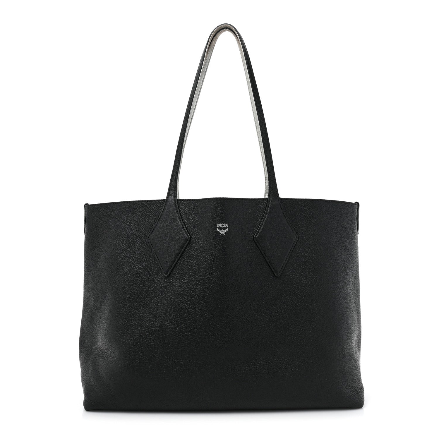 MCM Grained Calfskin Medium Yris Shopper Tote Black 1 of 34