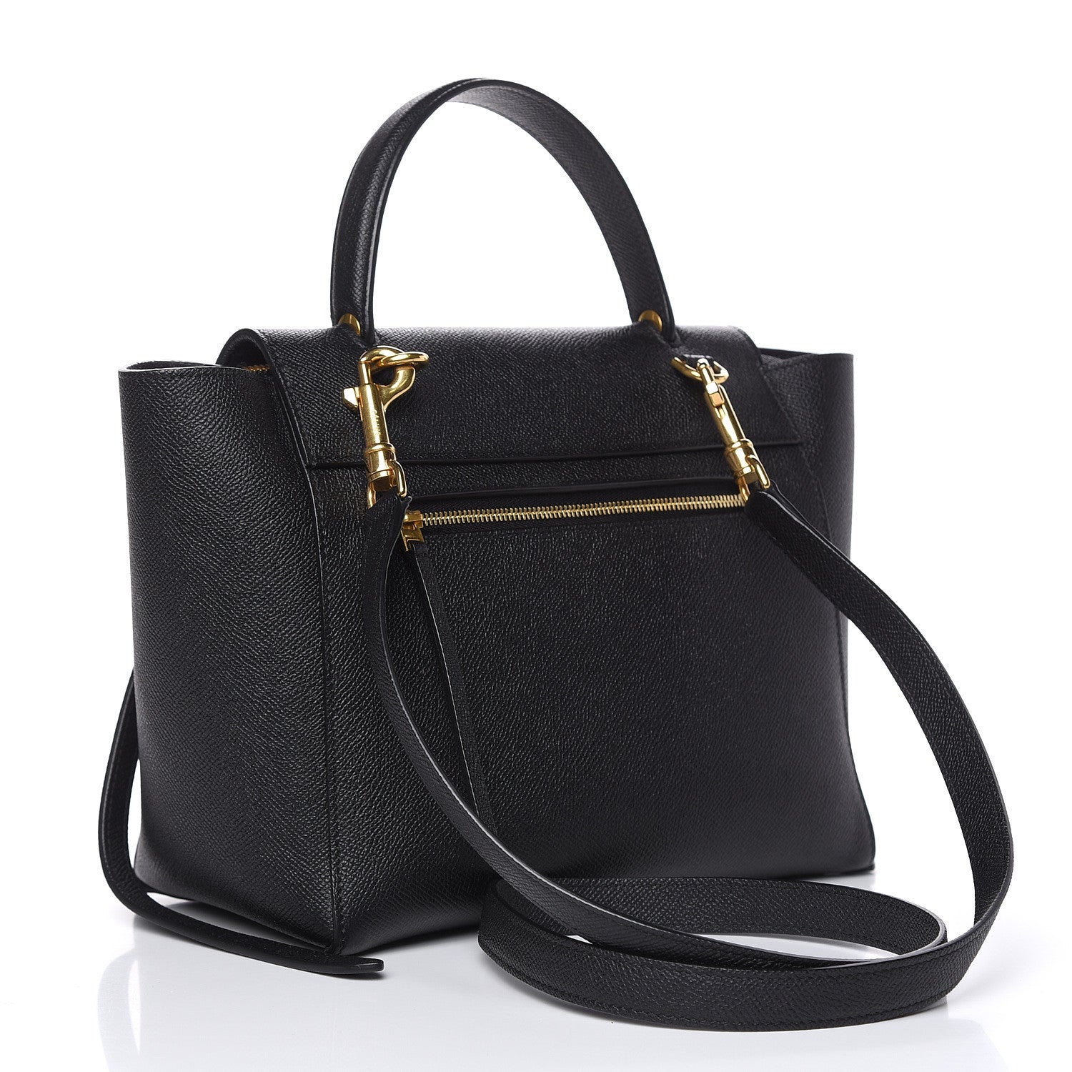 Celine Grained Calfskin Micro Belt Bag Black 3 of 10