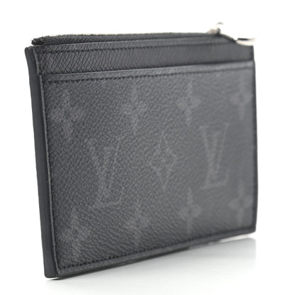Louis Vuitton Monogram Eclipse Taiga Coin Card Holder 3 of 7