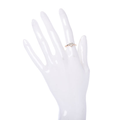 Tiffany 18K Rose Gold Diamond Hearts Ring 51 5.75 2 of 4