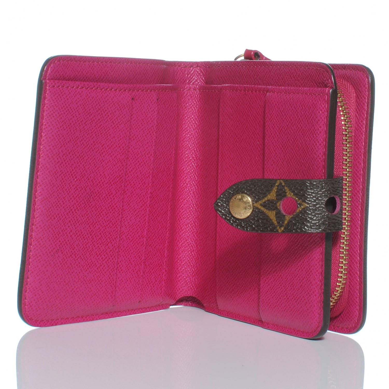 Louis Vuitton Monogram Perforated Compact Zipped Wallet Fuchsia 5 of 7