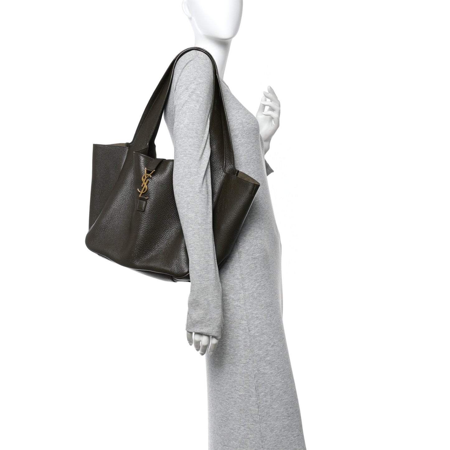 Grained Deerskin Bea Tote Musk