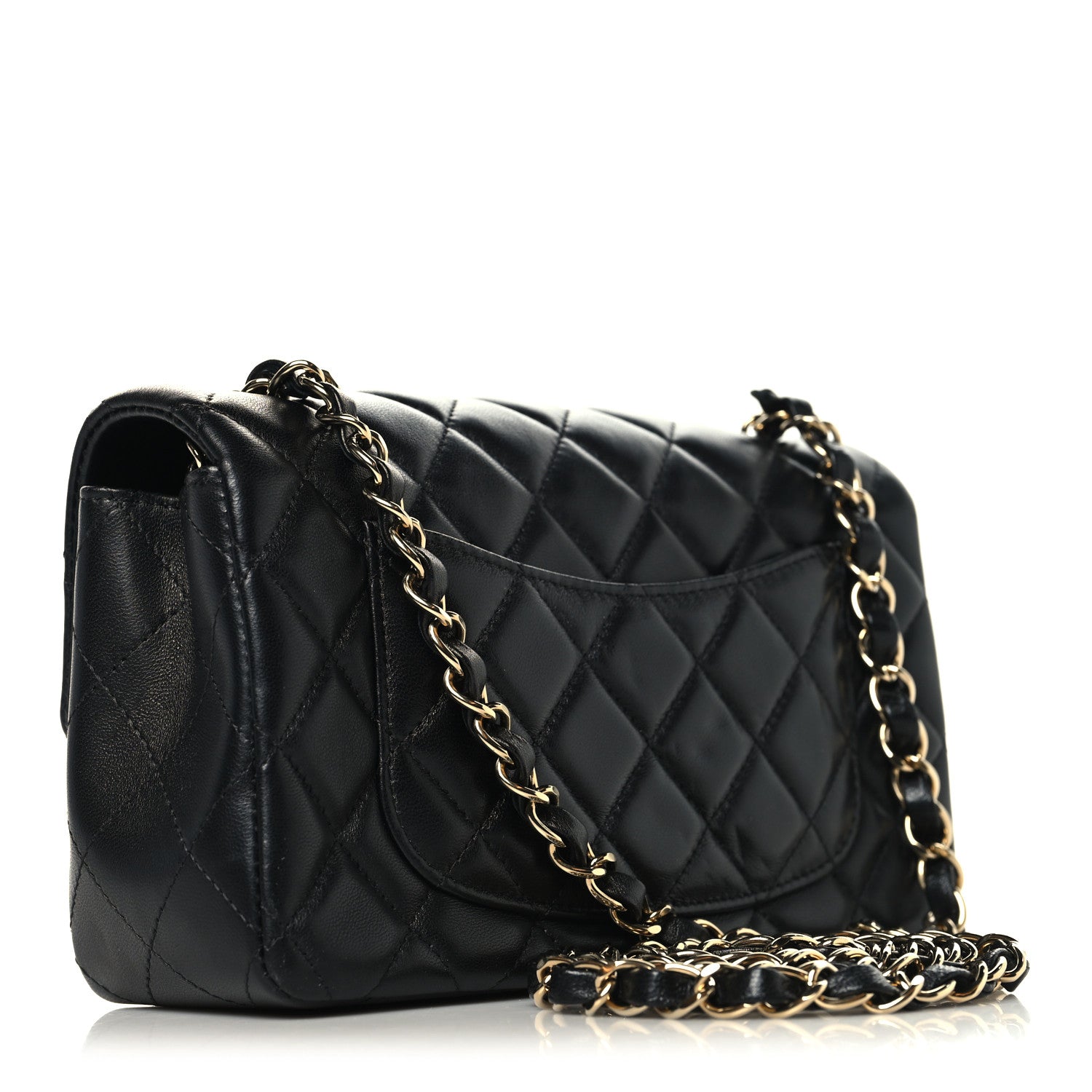 Chanel Lambskin Quilted Mini Rectangular Flap Black 3 of 11