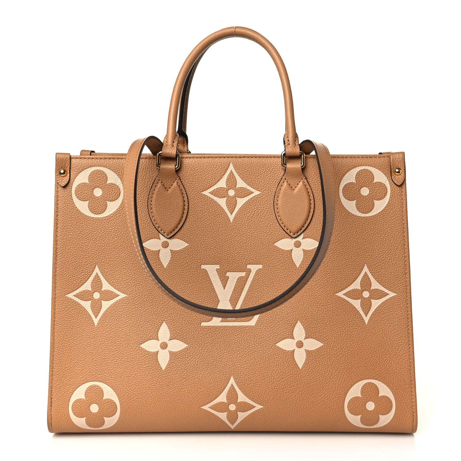 Louis Vuitton Empreinte Monogram Giant Onthego MM Arizona Creme 1 of 8